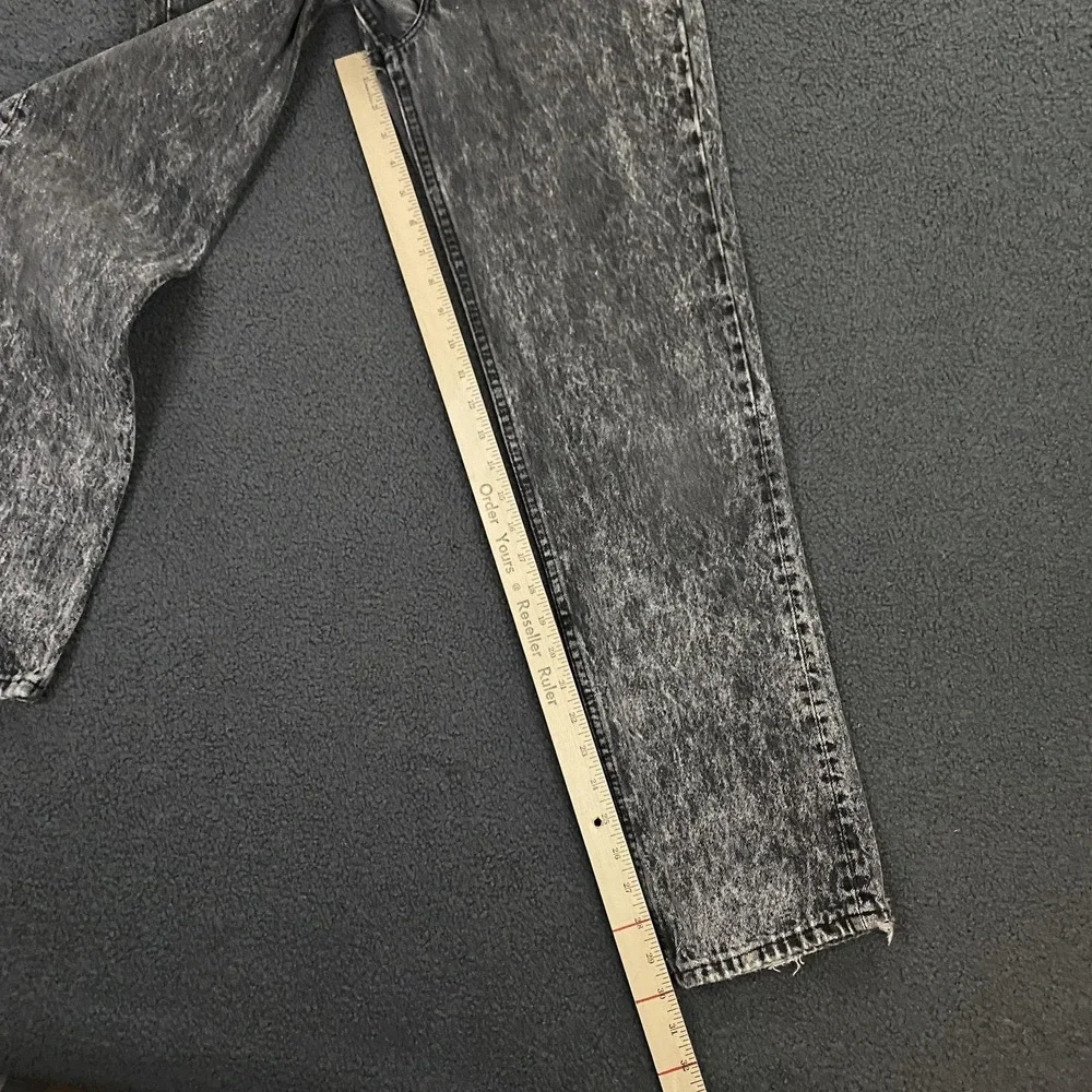 Vintage Levi's 501 Jeans FITS 27x30 Acid Wash Straight Leg Button Fly Made USA - Picture 11 of 15